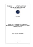 Luận văn Thạc sĩ Sinh học: Nghiên cứu nguyên nhân gây bệnh rụng lá Pestalotiopsis hại cây cao su tại một số vùng trồng chính của Việt Nam