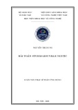 Luận văn Thạc sĩ Toán ứng dụng: Bài toán Sturm-Liouville ngược