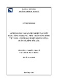Tóm tắt luận văn Thạc sĩ Tài chính ngân hàng: Mở rộng cho vay doanh nghiệp tại Ngân hàng Nông nghiệp và Phát triển nông thôn Việt Nam – chi nhánh huyện Krông Năng - Buôn Hồ, tỉnh Đắk Lắk