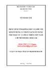 Luận văn Thạc sĩ Quản trị kinh doanh: Phân tích tình hình cho vay đối với khách hàng cá nhân tại ngân hàng TMCP Đầu tư và Phát triển Việt Nam - Chi nhánh bắc Đắk Lắk