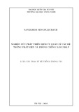 Luận văn Thạc sĩ Hệ thống thông tin: Nghiên cứu phát triển dịch vụ quản lý các hệ thống phát hiện và phòng chống xâm nhập