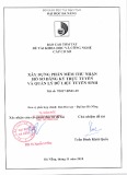 Báo cáo tóm tắt đề tài khoa học và công nghệ cấp Cơ sở: Xây dựng phần mềm thu nhận hồ sơ đăng ký trực tuyến và quản lý dữ liệu tuyển sinh