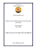 Tóm tắt Luận văn Thạc sĩ Luật kinh tế: Pháp luật về tự chứng nhận xuất xứ hàng hóa ở Việt Nam