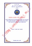 Khóa luận tốt nghiệp: Phát triển dịch vụ ngân hàng điện tử tại ngân hàng Nông nghiệp và Phát triển Nông thôn Việt Nam chi nhánh Thừa Thiên Huế