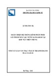 Tóm tắt luận văn Thạc sĩ Quản trị kinh doanh: Hoàn thiện hệ thống kênh phân phối sản phẩm máy lọc nước Kangaroo tại khu vực miền Trung