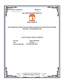 Tóm tắt Luận văn Thạc sĩ Quản lý công: Quản trị rủi ro tín dụng tại Ngân hàng Thương mại Cổ phần Ngoại Thương Chi Nhánh Đắk Lắk