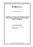 Luận án Tiến sĩ Kỹ thuật cơ khí động lực: Nghiên cứu thiết lập chế độ cháy do nén với hỗn hợp hai giai đoạn trên động cơ diesel