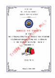 Khóa luận tốt nghiệp Kế toán-Kiểm toán: Thực trạng công tác kế toán tập hợp chi phí và tính giá thành sản phẩm tại công ty cổ phần xây dựng và thương mại Thành Đạt