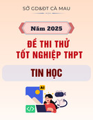 Đề thi thử tốt nghiệp THPT môn Tin học năm 2025 - Sở GD&ĐT Cà Mau