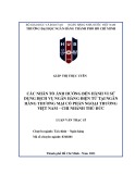 Luận văn Thạc sĩ Tài chính Ngân hàng: Các nhân tố ảnh hưởng đến hành vi sử dụng dịch vụ ngân hàng điện tử tại ngân hàng Thương mại cổ phần Ngoại Thương Việt Nam – Chi nhánh Thủ Đức