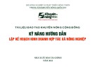 Tài liệu đào tạo khuyến nông cộng đồng Kỹ năng hướng dẫn lập kế hoạch kinh doanh hợp tác xã nông nghiệp