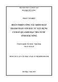Tóm tắt luận văn Thạc sĩ Quản trị kinh doanh: Hoàn thiện công tác kiểm soát thanh toán vốn đầu tư xây dựng cơ bản qua kho bạc nhà nước tỉnh Đăk Nông