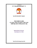 Đề án Thạc sĩ Quản lý công: Phản biện xã hội của Mặt trân Tổ Quốc Việt Nam trên địa bàn tỉnh Quảng Trị
