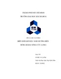 Tiểu luận môn Biến đổi khí hậu: Tiểu luận môn Biến đổi khí hậu: Ảnh hưởng của biến đối khí hậu đến vùng đồng bằng sông Cửu Long