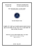 Tóm tắt Luận án Tiến sĩ Khoa học vật chất: Nghiên cứu chế tạo vải bông kháng khuẩn bằng dịch tách chiết từ quả mặc nưa và kết hợp với một số phụ gia khác