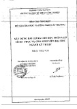 Báo cáo tổng kết đề tài khoa học và công nghệ cấp trường: Xây dựng bài giảng cho học phần Giải tích 1 phục vụ cho sinh viên Đại học ngành kỹ thuật