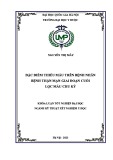 Khóa luận tốt nghiệp đại học ngành Kỹ thuật xét nghiệm y học: Đặc điểm thiếu máu trên bệnh nhân bệnh thận mạn giai đoạn cuối lọc máu chu kỳ