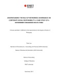 Doctoral thesis of Philosophy: Understanding the role of network governance on corporate social responsibility: a case study of a government-organised NGO in China