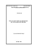Luận án Tiến sĩ Kỹ thuật: Nâng cao chất lượng lọc, bám quỹ đạo mục tiêu đa điểm chói trên biển