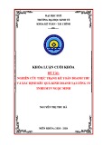 Khóa luận cuối khóa: Nghiên cứu thực trạng Kế toán doanh thu và xác định kết quả kinh doanh của Công ty TNHH MTV Ngọc Minh