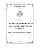 Khóa luận tốt nghiệp: Nghiên cứu bào chế nano loratadin bằng kỹ thuật nghiền bi