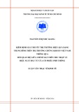 Luận văn Thạc sĩ Kinh tế: Kiểm định giả thuyết thị trường hiệu quả dạng trung bình trên thị trường chứng khoán Việt Nam thông qua mối quan hệ giữa chỉ số giá trên thu nhập và hiệu suất đầu tư của cổ phiếu phổ thông