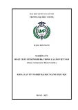Khóa luận tốt nghiệp đại học ngành Dược học: Nghiên cứu hoạt chất Ginsenosid Rb1 trong lá sâm Việt Nam (Panax vietnamensis Ha & Grushv.)