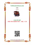 Chuyên đề Khối nón trụ cầu (Công thức thể tích khối nón)